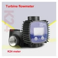 thumbnail image 2 of K24 Flow Meter Methanol Oil Meter, Electronic Fuel Flow Meter, Digital Fuel Gauge Female Thread Flowmeter ,Easy to Install, 2 of 7