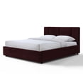 thumbnail image 6 of Omax Decor Venice Fabric Upholstered Platform Queen Bed in Burgundy, 6 of 9