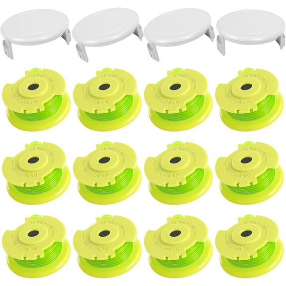 OWNTIDE 12-Pack 0.080" Trimmer Line Spools for Ryobi One  AC80RL3 18V 24V 40V Weed Wacker, 11ft Pre-Wound, Easy Install (Green)