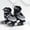 Black, variant on Endless EL-1029SBLACK Adjustable Roller Skate - Black - Small
