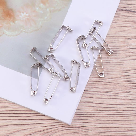 40 PCS Safety Pins for Jewelry Making, Quilt Accessories, Brooch Base Pins, Multi-Purpose Fasteners for Home and Craft Projects
