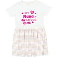 thumbnail image 3 of Inktastic Valentine's Day My Nana Loves Me Hearts and Lips Girls Toddler Dress, 3 of 5