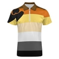 thumbnail image 4 of Bear Brotherhood Pride Flag Men Zipper T-shirt Summer Casual Short Sleeve T-shirt Top, 4 of 7