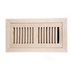 4-inch by 10-inch White Oak Wood Floor Flush Mount Vents with Damper,Floor Register Vent Cover Unfinished by WELLAND, 3/4" Thickness