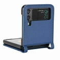 thumbnail image 2 of Dteck Wallet Card Holder Case for Samsung Galaxy Z Flip 4 5G, Shockproof Premium Leather Stand Protective Slim Fit Case for Women Men, Darkblue, 2 of 5
