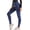 Blue, variant on Plus Size Yoga Pants for Women Comfy Relaxed Slimming Yoga Sweatpants Elastic Stretch High Waist Full Length Leggings Solid Leggings for Lady Hiking Anniversary Black