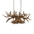 thumbnail image 5 of Meyda Tiffany 251967 Long Antlers 10 Light 55" Wide Antler Linear Chandelier - Copper, 5 of 6