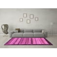 thumbnail image 3 of Ahgly Company Indoor Rectangle Abstract Purple Modern Area Rugs, 4' x 6', 3 of 4