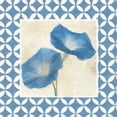 thumbnail image 3 of Greene, Taylor 12x12 Black Modern Framed Museum Art Print Titled - MOROCCAN BLUE FLORAL 1, 3 of 5