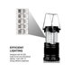 thumbnail image 2 of Paquete de 2 linternas LED para acampar, luces para acampar con batería, linterna plegable superbrillante, kit de suministros de emergencia portátil, 2 of 5