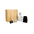 thumbnail image 2 of Set de bar Storyland con licorera vaso de cristal 4 enfriadores de piedra bolsa de terciopelo estuche de madera, 2 of 3
