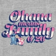 thumbnail image 2 of Toddler's Lilo & Stitch Pink and White Script Ohana Kiss  Graphic Tee Athletic Heather 5T, 2 of 3