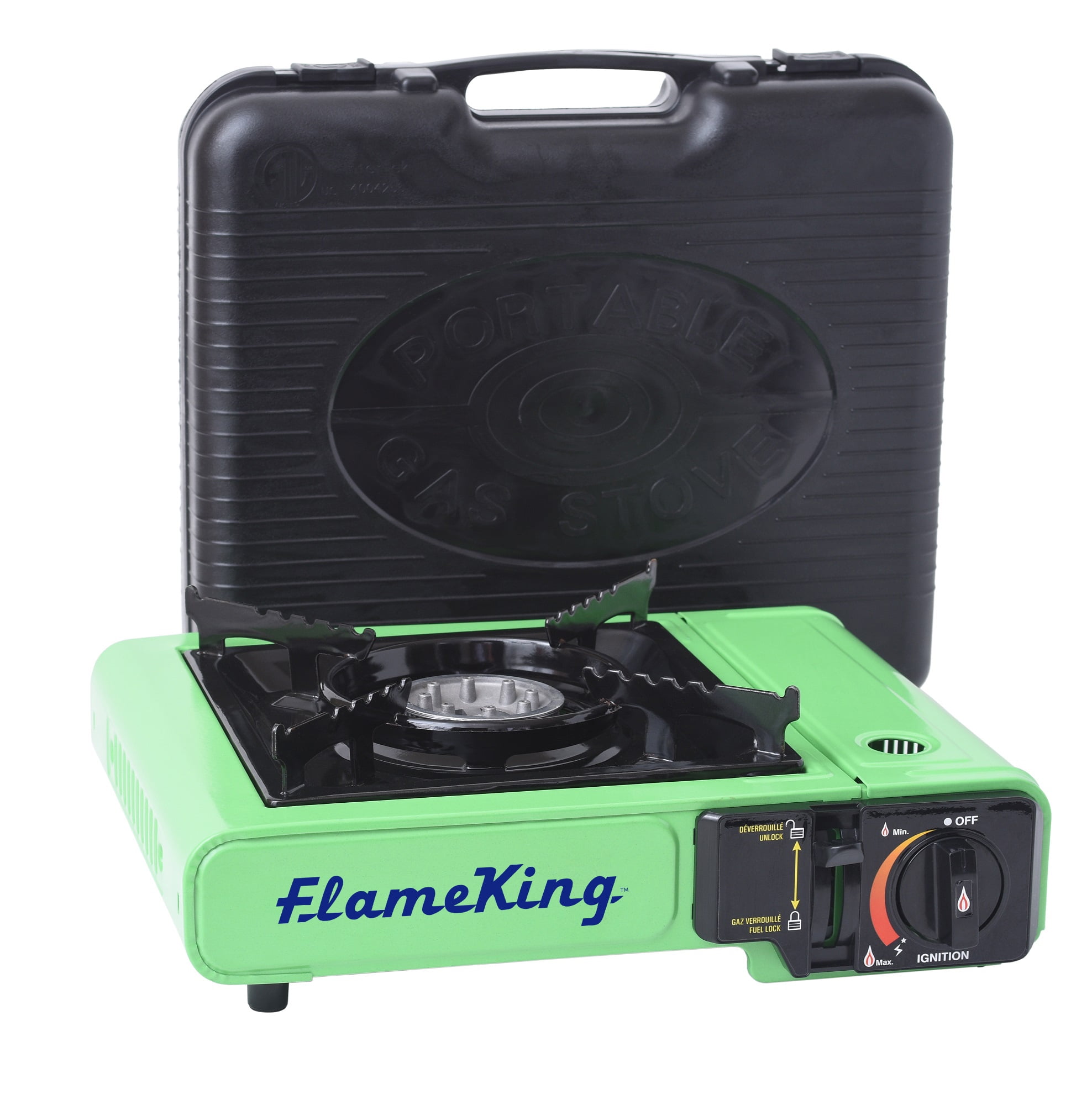 Flame King Portable Outdoor Propane Oven Stove Combo for Camping, RV,  Tailgating, Trailer, Green/Black (YSNHT-300)