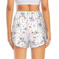 thumbnail image 2 of Lsque Cute Koala Printed Women's Running Shorts with Liner Pockets,Elastic Quick Dry Workout Athletic Gym Yoga Shorts,Womens High Waist Shorts-Small, 2 of 9
