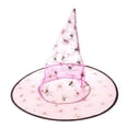 thumbnail image 1 of Sombrero de mago y bruja para fiesta de Halloween, gorro cónico, disfraz de baile, accesorios, tema impreso, 1 of 5