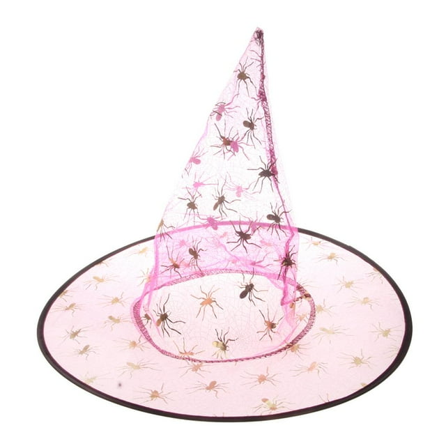 Sombrero de mago y bruja para fiesta de Halloween, gorro cónico, disfraz de baile, accesorios, tema impreso