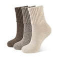 thumbnail image 1 of Calcetines CLOSEMATE para botas, cálidos y gruesos, tipo crew, 3 pares, mujer, 1 of 6