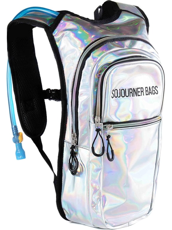 Sojourner Hydration Pack, Hydration Backpack - Water Backpack with 2l Hydration Bladder, Festival Essential - Rave Hydration Pack Hydropack Hydro for Hiking, Running, Biking, Festival Gear