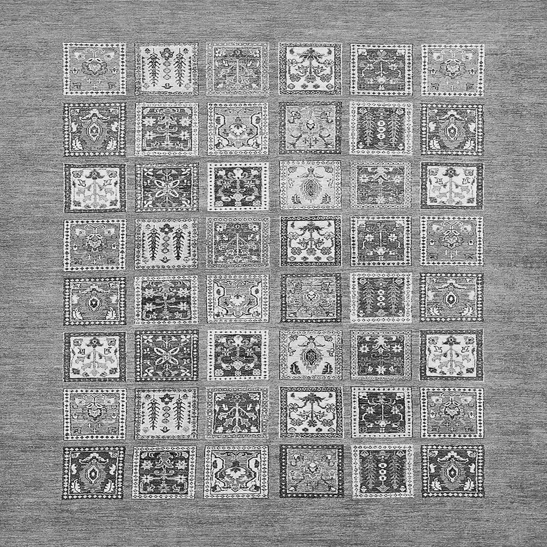 Grey Square Rug Ahgly Company Indoor Square Abstract Gray Modern Area Rugs, 5' Square ...