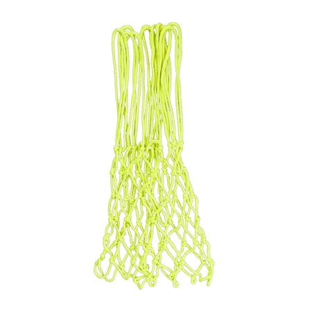 Basketball Net Nylon Glowing Net Basketball Replacement Hoop, Durable Luminous Basketball Net for Indoor Or Outdoor Yellow