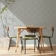 thumbnail image 4 of Tempaper Ornamental Tile Grey Peel and Stick Wallpaper, 20.5" x 16.5', 4 of 9