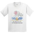thumbnail image 3 of Inktastic My Aunt Loves Me to the Moon and Back Elephant Family Youth T-Shirt, 3 of 5