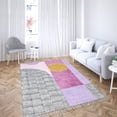 thumbnail image 1 of Casavani Boho Print Geometric Kitchen Area Rug, Blue 2x3 feet, 1 of 6
