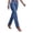 Navy, variant on Womens Pearl Decorated Jeans High Waisted Straight Leg Denim Pants Casual Loose Fit Long Trousers Trendy Embellished Jeans for Women Blue