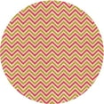 thumbnail image 1 of Ahgly Company Indoor Round Patterned Grapefruit Red Area Rugs, 4' Round, 1 of 6