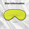 thumbnail image 5 of Naloa Yellow Print Sleep Mask for Sleeper, Light Blocking Sleeping Eye Mask for Women Men, Eye Shade with Adjustable Strap for Travel, Nap,Meditation, 5 of 7