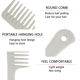 thumbnail image 3 of Peine de dientes anchos para cabello rizado, cabello mojado, peine desenredante, peines para cabello para mujeres, peine grande de dientes anchos para cabello largo, grueso y ondulado, 3 of 5