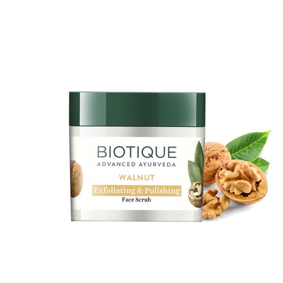 Biotique Walnut Exfoliating & Polishing Face Scrub,50gm