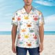thumbnail image 2 of Fotbe Colorful Crabs Camisa Hawaiana para Hombre Unisex – Camisa Casual de Verano con Botones de Manga Corta de Algodón y Lino,X-Large, 2 of 7