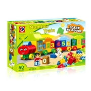 Train Building Set Block Number Learn to Count 50 pcs Compatible with other brands Mundo Toys Miami