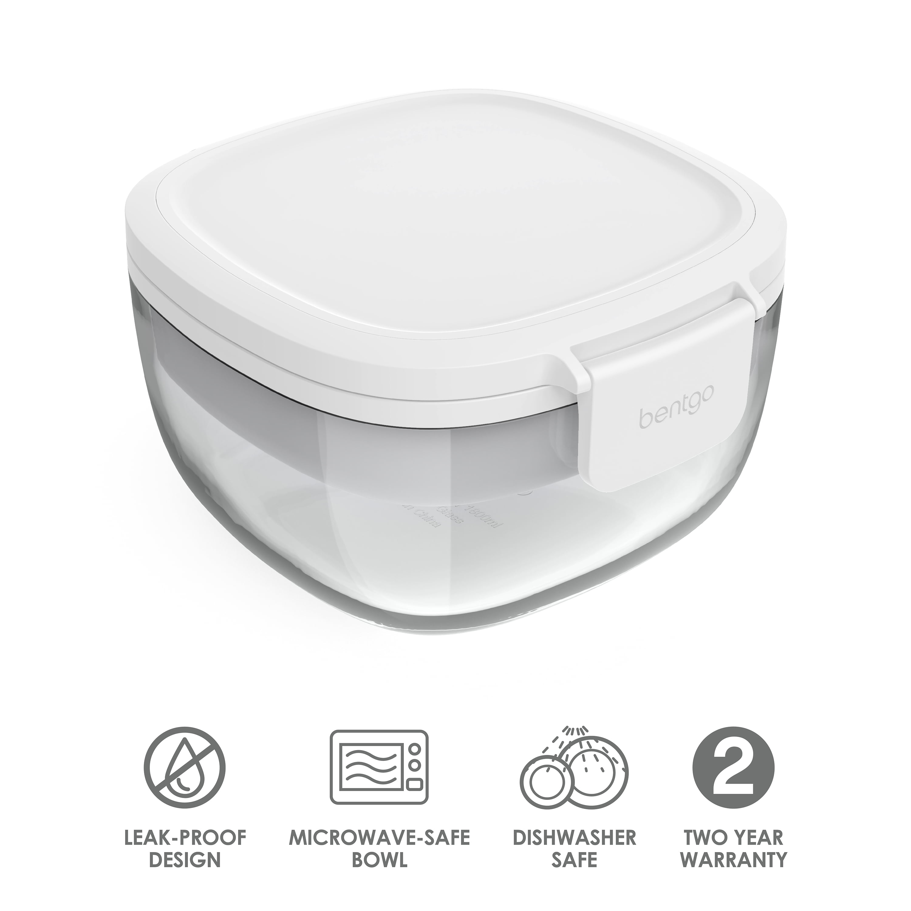 Bentgo® Glass All-in-One Salad Container - Large 61-oz Salad Bowl,  4-Compartment Bento-Style Tray fo…See more Bentgo® Glass All-in-One Salad  Container
