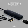 thumbnail image 2 of HUB ACTECK GATE 6 DH660 Multipuerto 6 en 1 USB-C HDMI 4K SD 2.0 Negro AC-934619, 2 of 5