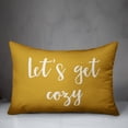 thumbnail image 3 of Creative Products Let's Get Cozy in Mustard 14 x 20 Spun Poly Pillow, 3 of 3