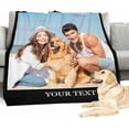 thumbnail image 4 of Customize Blankets with Photos, 3 Photos Customizable Blanket Personalized Blankets and Throws Best Friend Blanket for Besties BBF Friendship Gifts for Women Blankets, 4 of 5