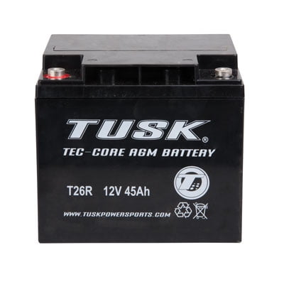 Tusk Tec-Core Battery T26R Maintenance-Free AGM - Fits: Polaris GENERAL 4 1000 RIDE COMMAND Edit.
