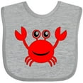 thumbnail image 3 of Inktastic Cute Red Crab Boys or Girls Baby Bib, 3 of 4