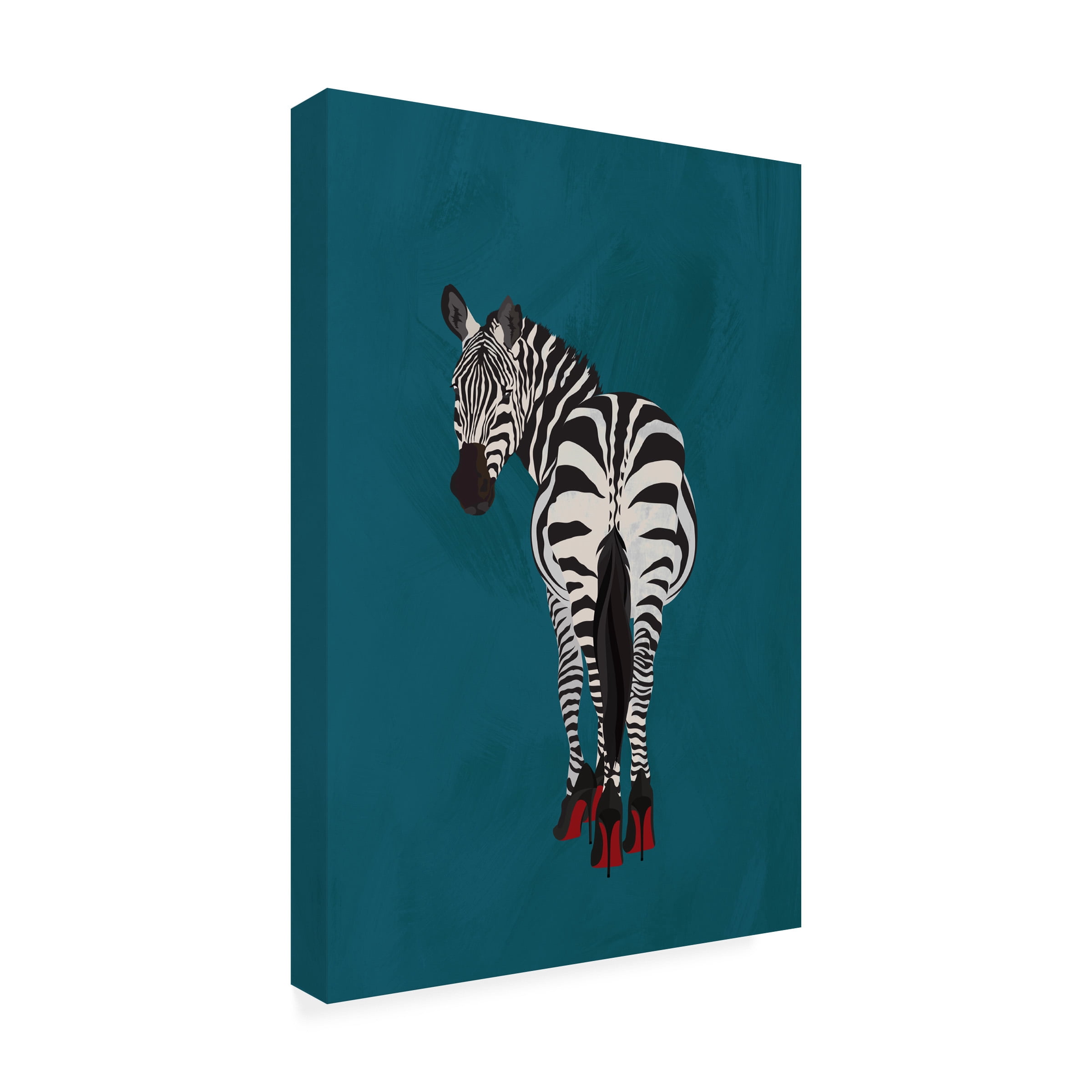 Sarah Manovski 'Zebra heels' Canvas Art