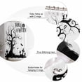 thumbnail image 6 of Halloween Tree Shower Curtain Set ，Waterproof Fabric Shower Curtains Pumpkin Tombstone Black Bat Horror Shower Curtains for Bathroom,Bathroom Decor 54x"78", 6 of 6