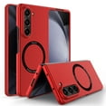 thumbnail image 3 of Elegant Choise Case for Samsung Galaxy Z Fold 5 5G Shockproof Magnetic Phone Cover, Red, 3 of 15