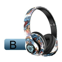 Hwkond Gaming Headset Popular Headset Bluetooth Headset Wireless Headset Graffiti New Luminous Stereo Music Up to 25% Off