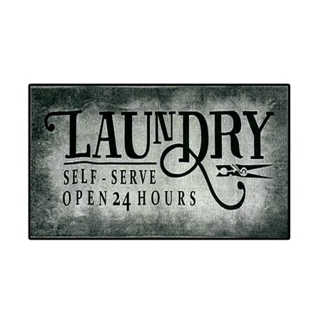 Bizhua Laundry Room Carpet Flaundry Room Carpet Anti-Slip Kitchen Floor Mats Bathroom Laundry Room Decorative Accessories