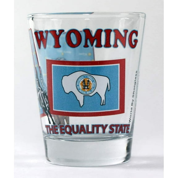 Wyoming The Equality State All-American Collection Shot Glass