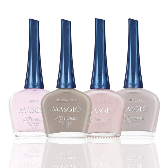 Set de esmaltes de uñas MASGLO Tradicional 13-Free 15ml x4