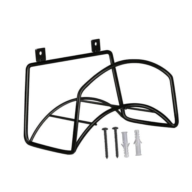 Soporte para manguera de jardín,Soporte para manguera de jardín de montaje en pared de alta resistencia,Soporte para carrete de manguera de agua de metal,colgador decorativo,Organizador de
