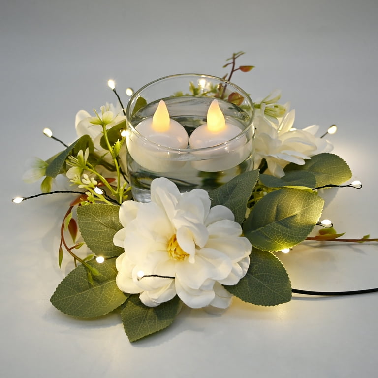Way To Celebrate Battery-Operated LED Floating Tealights, 12 Count photo 7