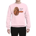 thumbnail image 2 of Wild Bobby, Basketball Fingerprint It's In My DNA, Sports, Unisex Crewneck Graphic Sweatshirt, Light Pink, Small, 2 of 5